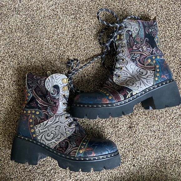 L'Artiste by Spring Step Severe Blue Multi 37 - Picture 5 of 10